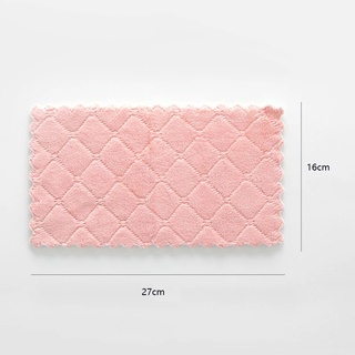 Khăn lau chén dĩa sợi microfiber 25*25cm thấm hút tốt