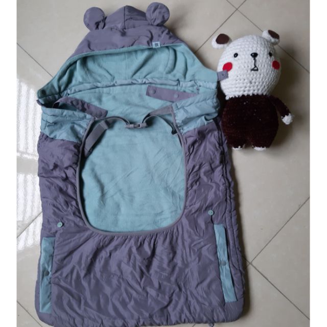 Choàng địu tai xinh và bọc quai địu handmade