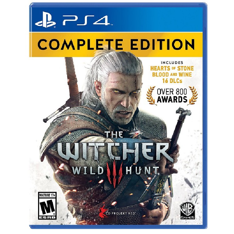 Đĩa Game Ps4 : The Witcher 3 Wild Hunt Complete Edition