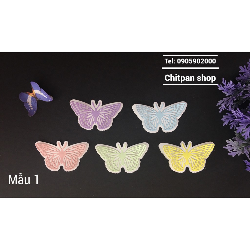 Set bướm giấy 5 con 2 lớp