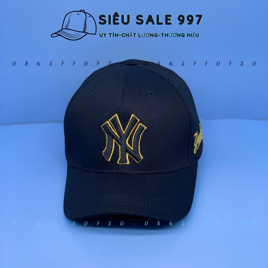 MŨ LƯỠI TRAI KAKI NN-Y VIỀN VÀNG THỜI TRANG NAM NỮ CAO CẤP