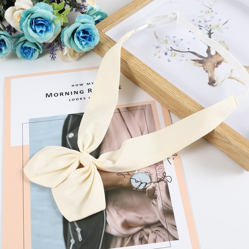 1 nơ đồng phục thủy thủ màu trơn phong cách Nhật Bản cho nữ