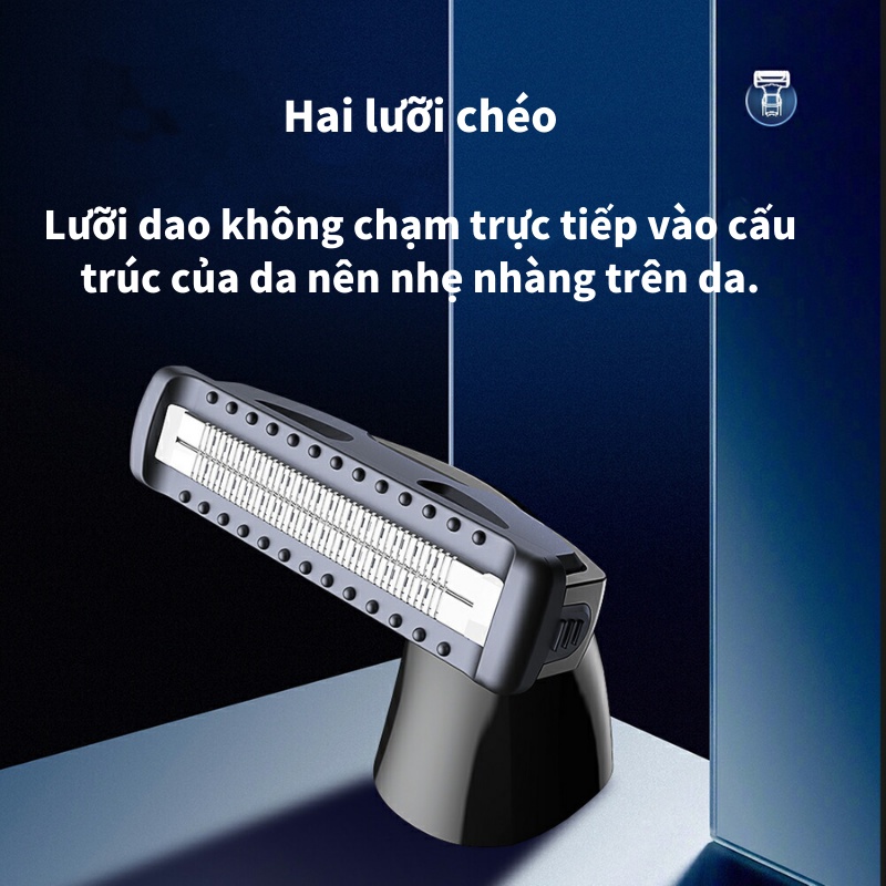 Máy cạo râu KENSEN thiết kế 2 trong 1 không làm đau cao cấp