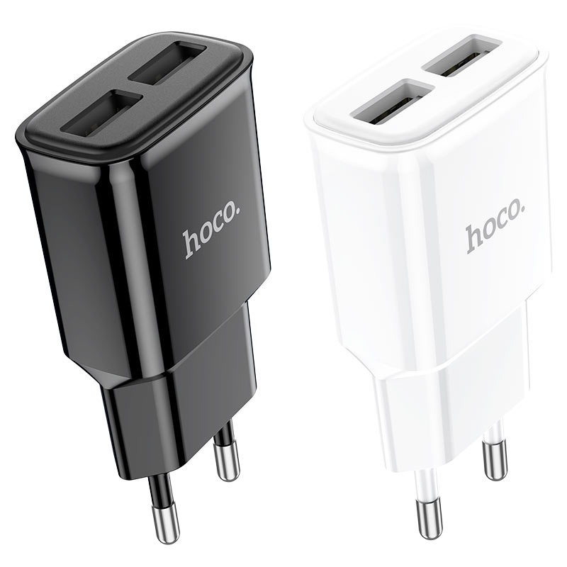Bộ sạc Hoco C88A 2 cổng USB kèm cáp TypeC / LN tùy chọn (Màu Random) - Nhất Tín Computer