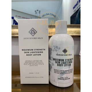 Kem dưỡng sáng da body ASDM Beverly Hills Natural Maximum Strength Skin Lightening Body Lotion 240ml