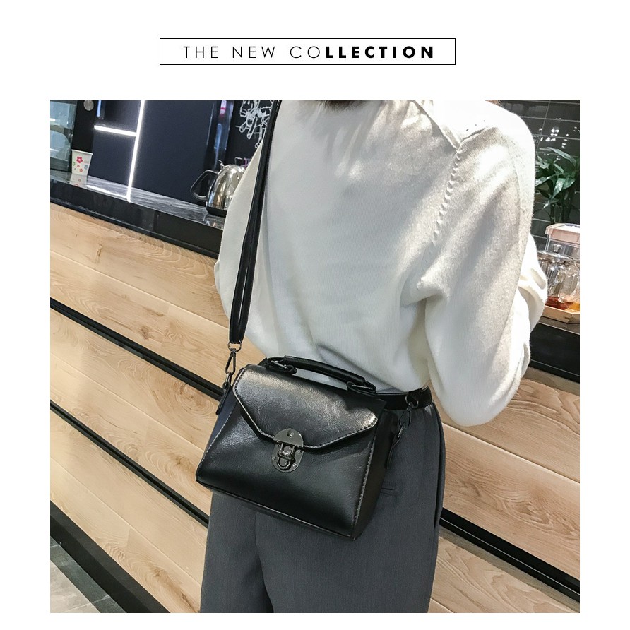 Túi xách đơn sắc phong cách huyền bí HALN02