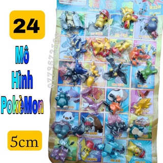 vỉ 25 mô hình pokemon cỡ nhỡ 5cm
