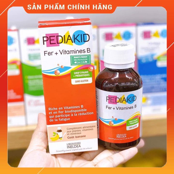 Pediakid Fer Siro bổ sung sắt và vitamin nhóm B cho bé 𝐍𝐄𝐖 PEDIAKID FER + VITAMINES B