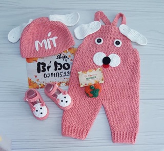 Set yếm len handmade cho bé(có thể tách set)