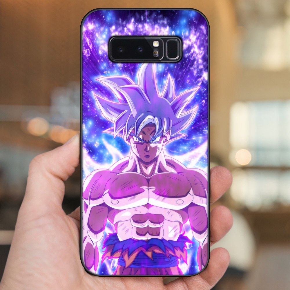 Ốp lưng Samsung Note 8 viền đen in hình Goku Dragon Ball