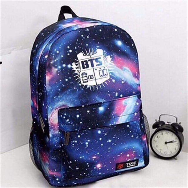 (Có sẵn) Balo BTS, balo galaxy BTS có sẵn 2 màu