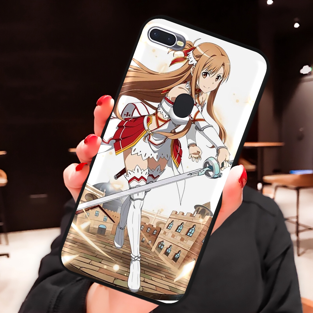 Ốp Điện Thoại Mềm Họa Tiết Anime Sword Art Cho Oppo Realme 3 5 Q Reno 2 10x Z A5 A9 Pro 2020