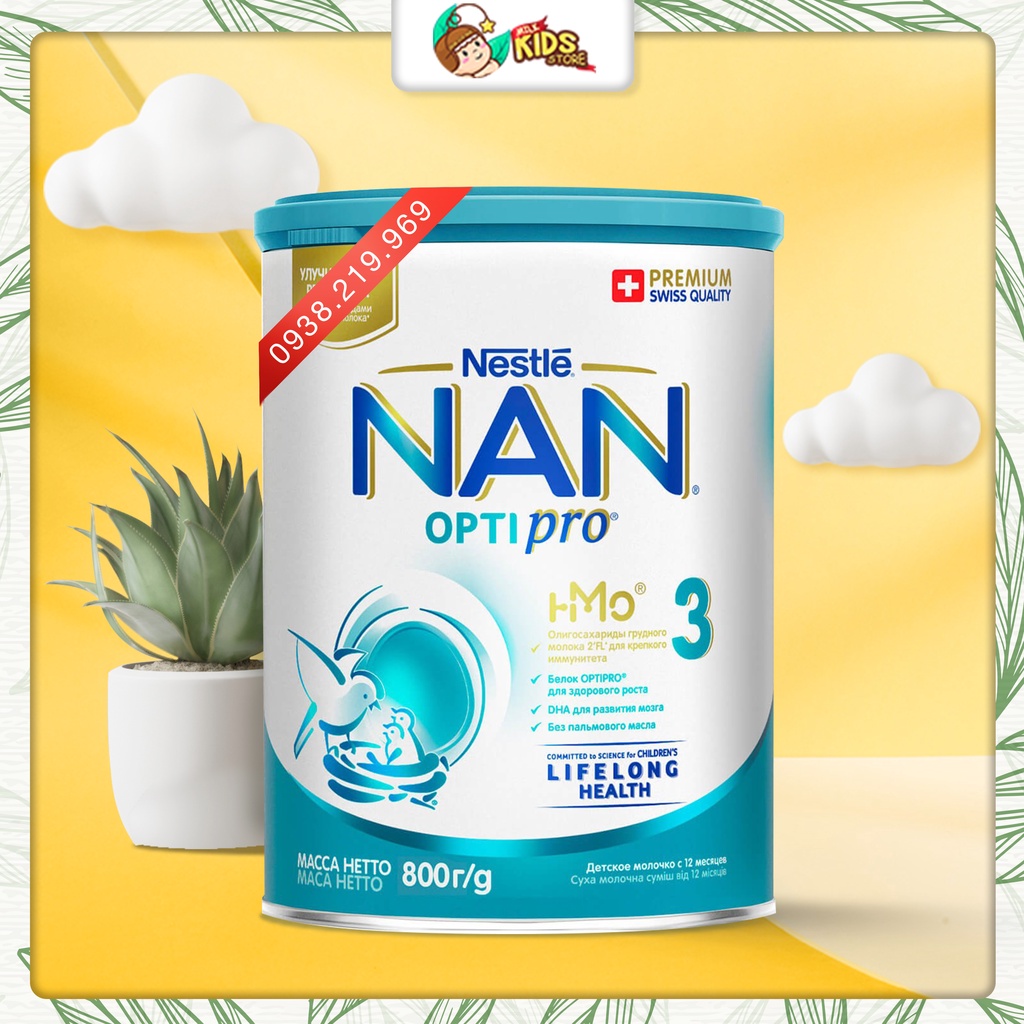 [DATE MỚI] Sữa Nan Nga HMO số 3 800g