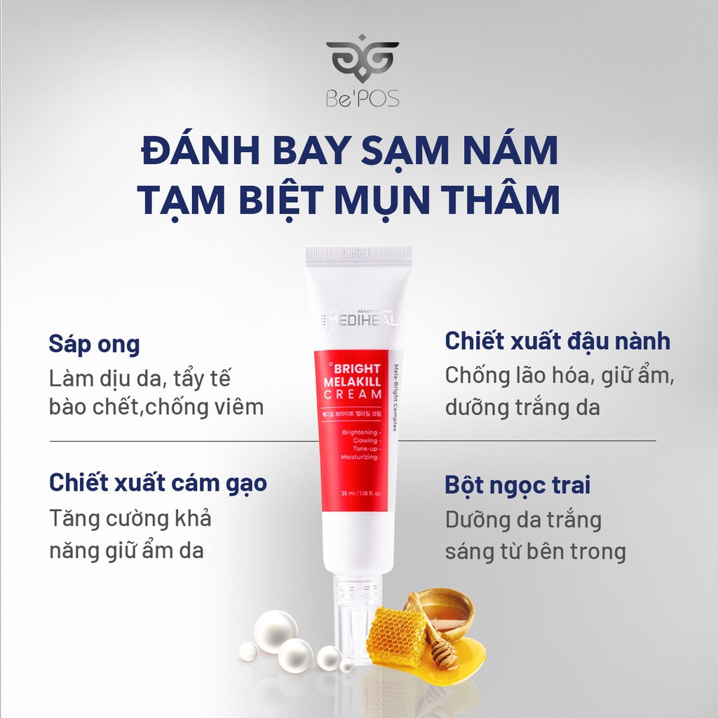 Kem giảm thâm nám và dưỡng trắng da Bright Melakill Cream