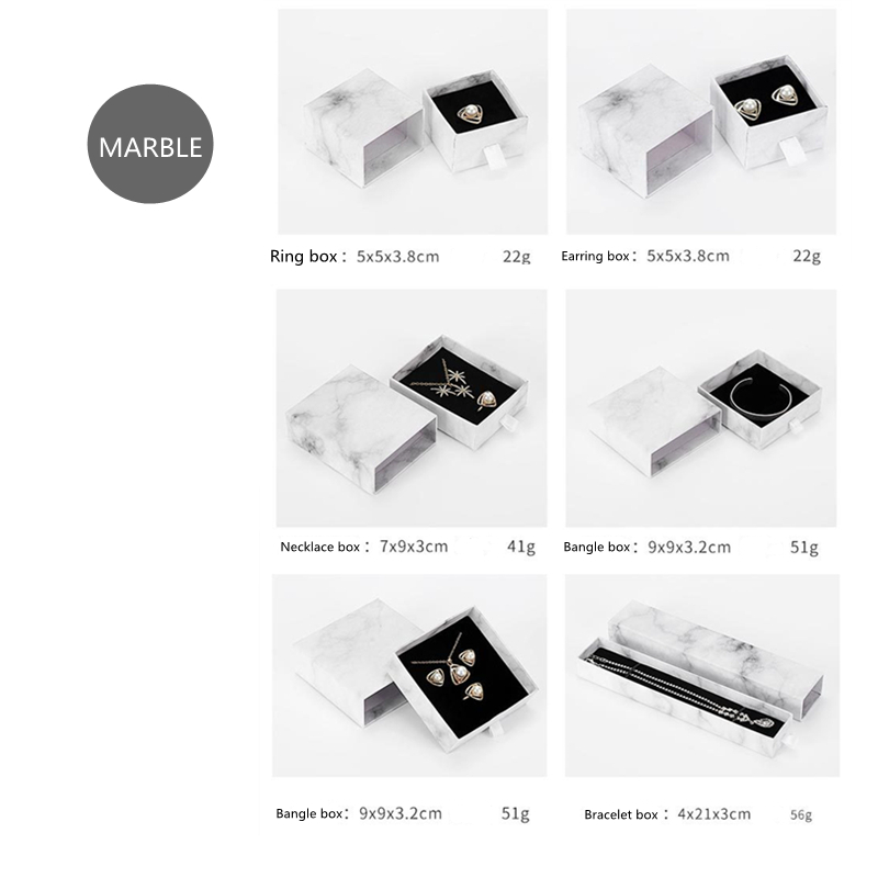 Set 10 Hộp Đựng Trang Sức Bằng Giấy Kraft Chất Lượng Cao