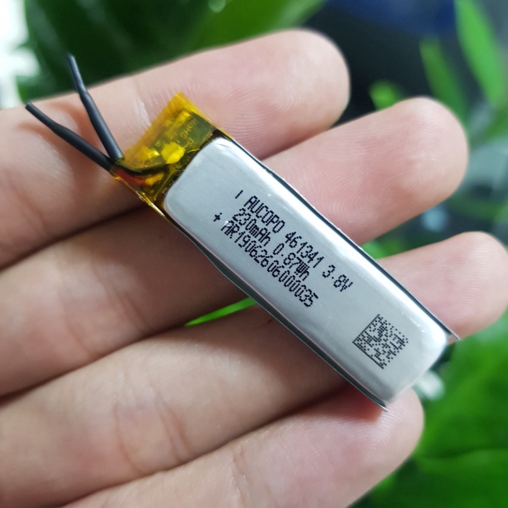 Pin 3.7v 230mAh 41x13x4.6MM 461341 Hãng AUCOPO chế đồ DIY siêu tiện Pin 3.8V - Shop Huyền Trang