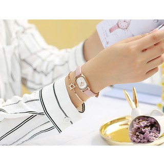 [Julius Mall Store] Đồng hồ nữ Julius JA-1112 dây da