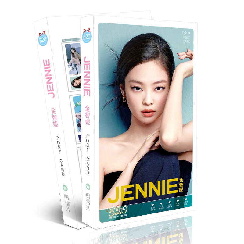 Hộp ảnh JENNIE BLACKPINK xinh xắn kèm hình dán