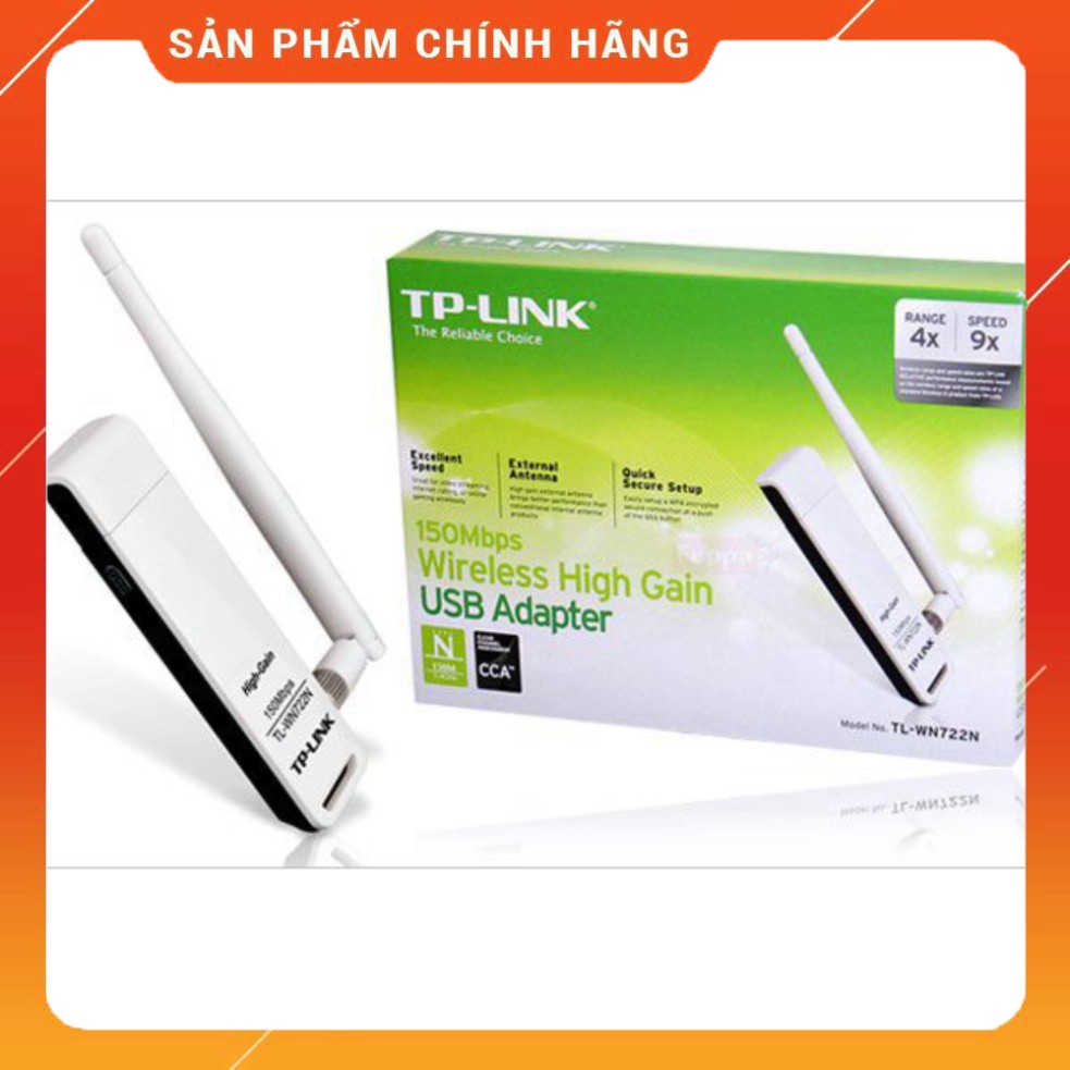 USB thu sóng wifi có An Ten TP-Link WN722N 150Mbps
