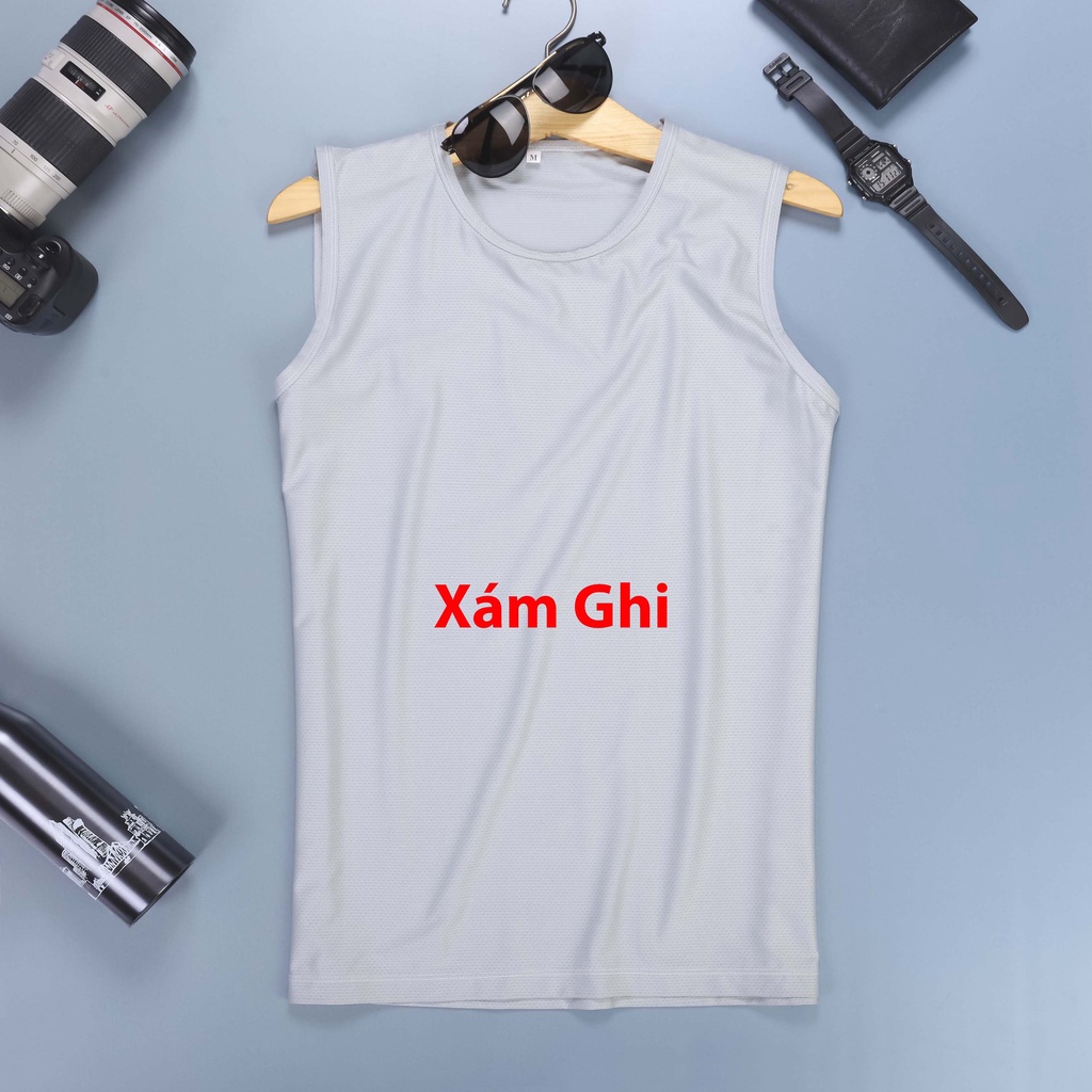 Áo ba lỗ nam tập gym thể thao sát nách cotton mềm co giãn 4 chiều thấm hút mồ hôi Detaunisex - AL01