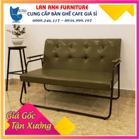 Ghế sofa cafe đôi chân sắt ( LA-C038)