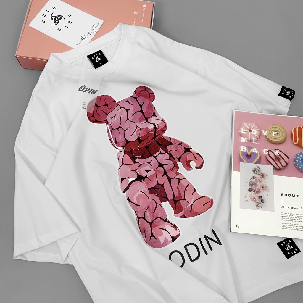 Áo Thun Oversize Pink Bearbrick , áo phông cotton nam nữ unisex, ODIN CLOTHING | BigBuy360 - bigbuy360.vn