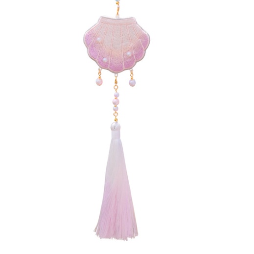 Gói Nguyên Liệu tự Thêu Tay - DIY Túi Thơm May Mắn Treo ô tô - túi thơm xà cừ đại dương - tua treo đẹp - Mie Handmade