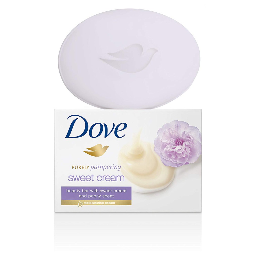 Bộ 6 Cục Xà Bông Dove Pampering Beauty Bar Sweet Cream &amp; Peony 113gx6 (Mỹ)