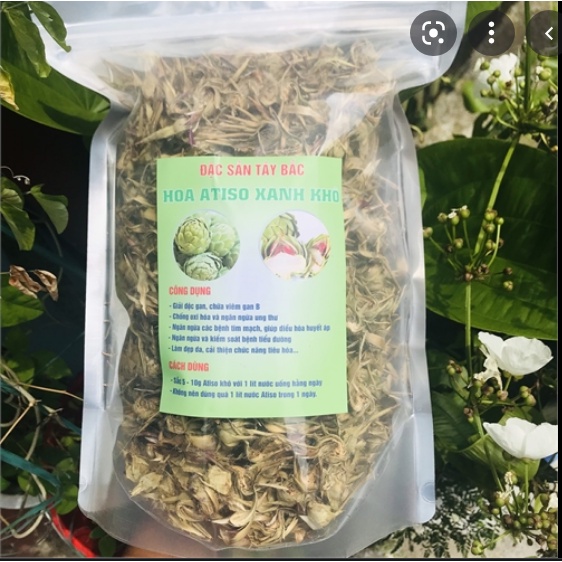 Atiso khô xanh đặc sản đà lạt hàm lượng chất sơ cao 100 gram_tinhoatrathaomoc