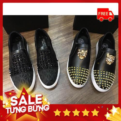 [Tặng quà] Siêu phẩm giày thời trang cao cấp đính đá Philipp Plein - Thái Sneaker