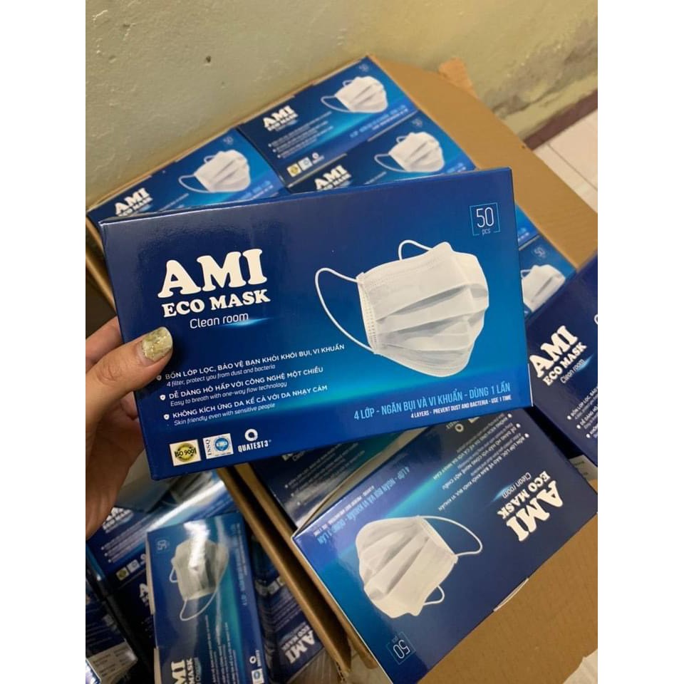 Khẩu trang y tế AMI 4 lớp màu trắng | BigBuy360 - bigbuy360.vn