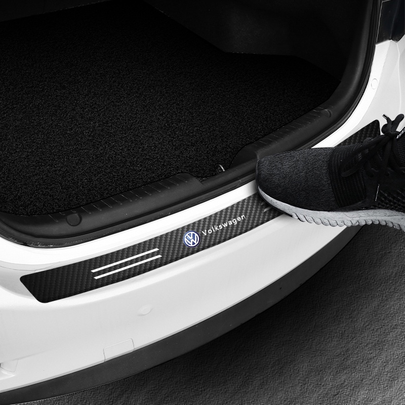 1 Miếng Dán Trang Trí Xe Hơi Volkswagen VW GOLF POLO PASSAT TIGUAN TOUAREG JETTA Bằng Sợi Carbon