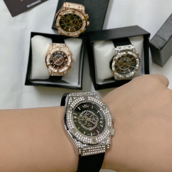 Đồng hồ đôi unisex hubblott dây silicon, [ BH 12 THÁNG ], Đồng Hồ Thời Trang siêu sang bản chuẩn fullbox