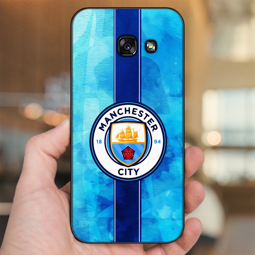 Ốp lưng Samsung A3 2017, A5 2017, A7 2017 viền đen in hình Manchester City MC