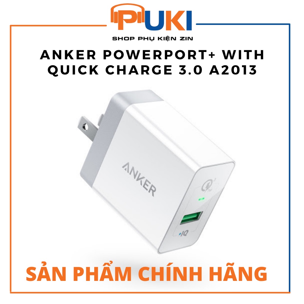 Sạc Anker PowerPort +1 with Quick Charge 3.0 |18W| Hàng Chính Hãng