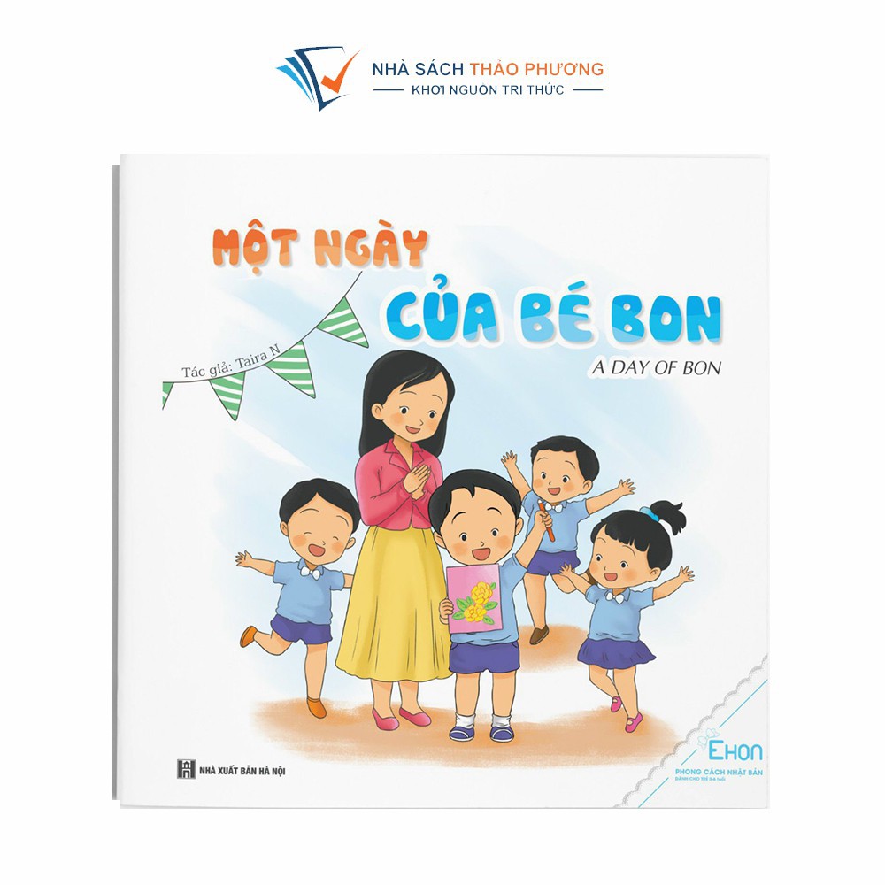 Sách - Ehon kỹ năng sống ngữ: Gia đình bé Bon (Combo 4 cuốn) - có file nghe Tiếng Anh