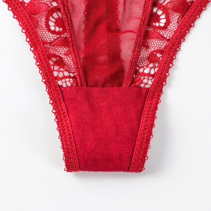 Bộ nội y VARSBABY D325 + N104 vải ren không gọng thông thoáng quyến rũ cho nữ