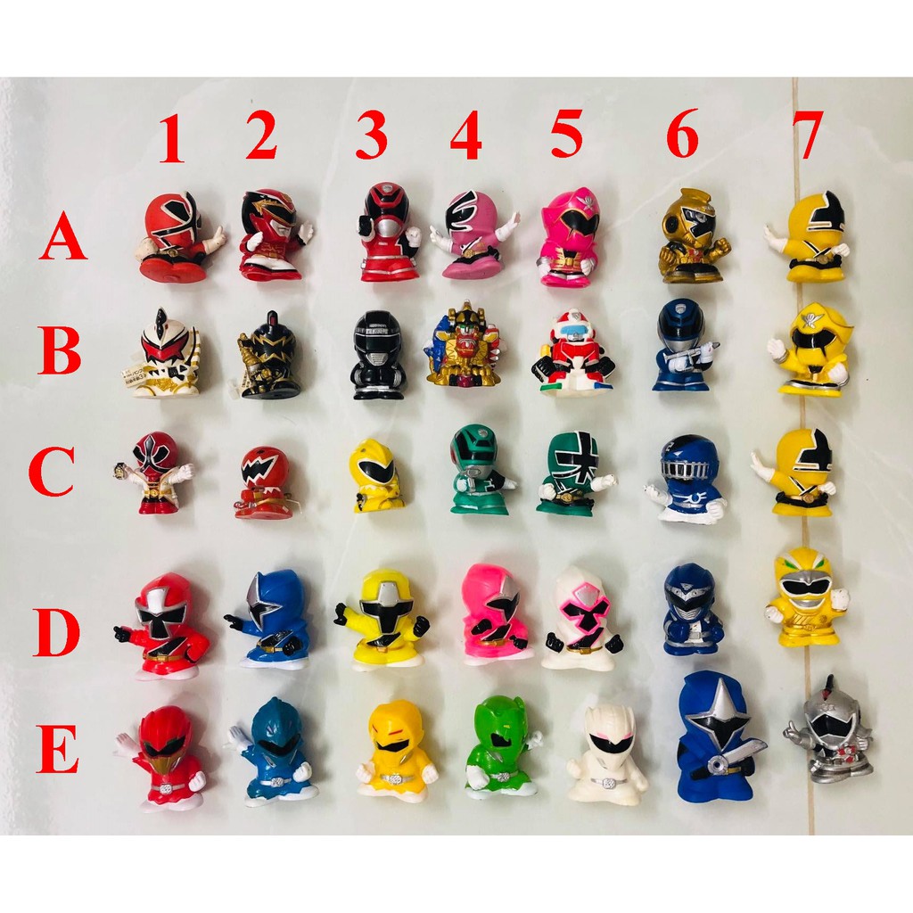 Đồ chơi Fig ngón tay Fig mini Super Sentai các loại đồng giá 20k.