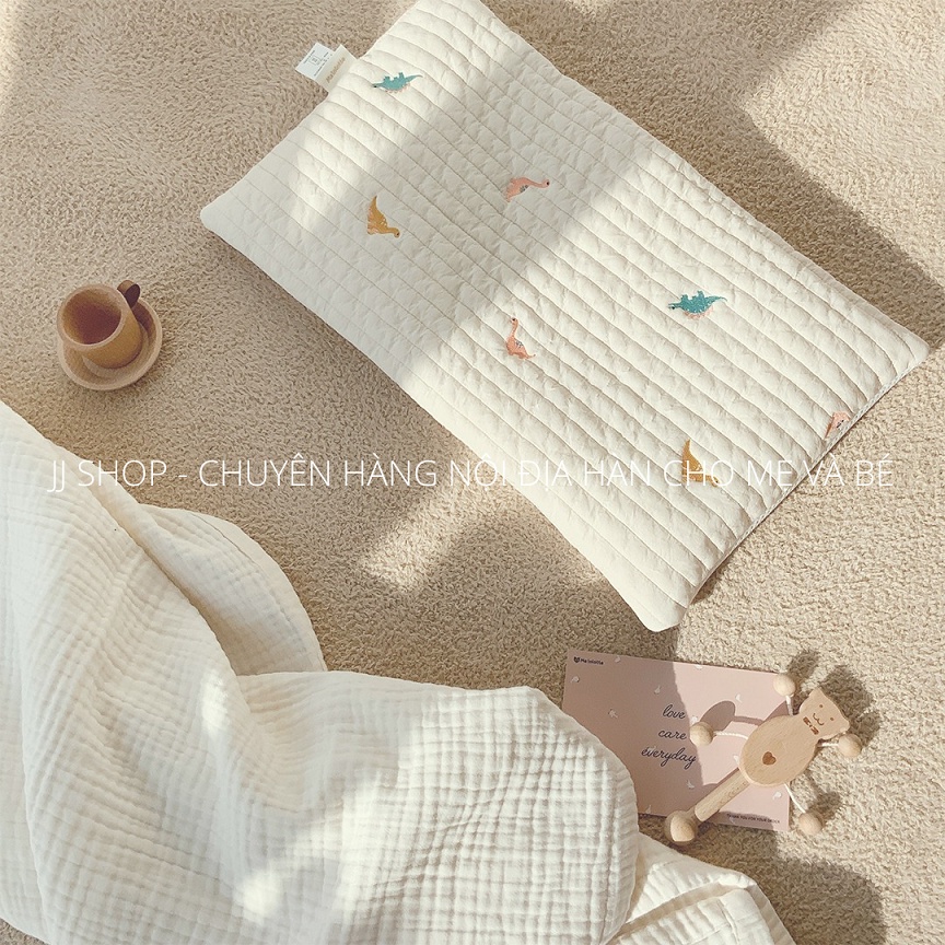 Gối Mỏng Cho Bé Sơ Sinh MALOLOTTE Hàn Quốc Hình Chữ Nhật
