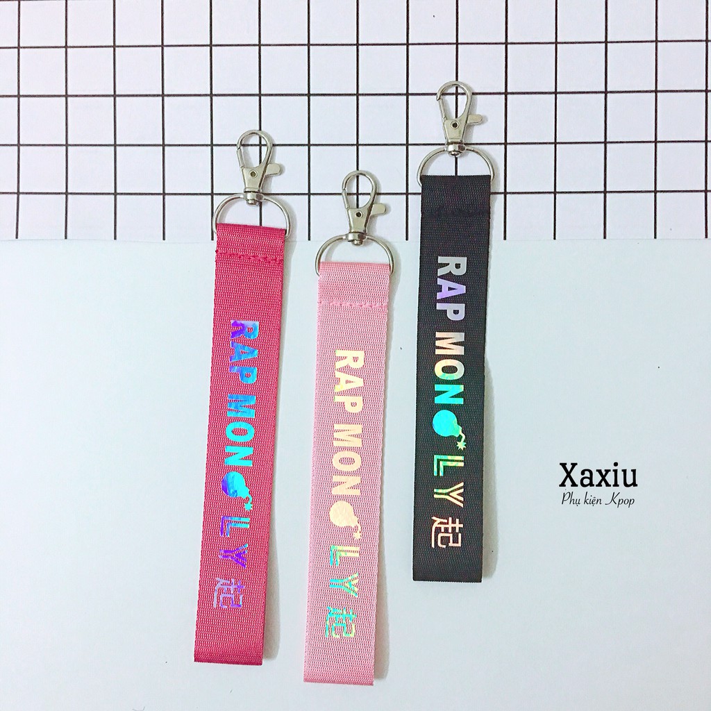 Strap BTS (móc treo cặp in tên thành viên nhóm BTS, JUNGKOOK, V, JIMIN, RM, JIN, SUGA, JHOPE) siêu đẹp