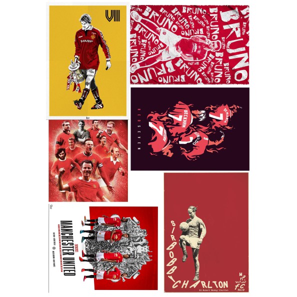 Hình dán trang trí CLB Manchester United (Nhiều kích cỡ)