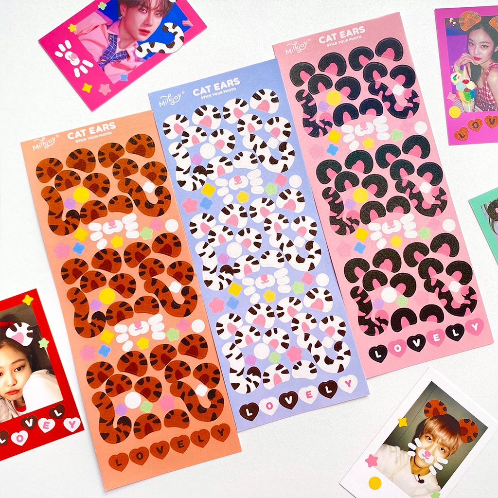 Miếng Dán Trang Trí Hình Mèo Dễ Thương