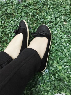 Giày nơ viền cói Thái Lan