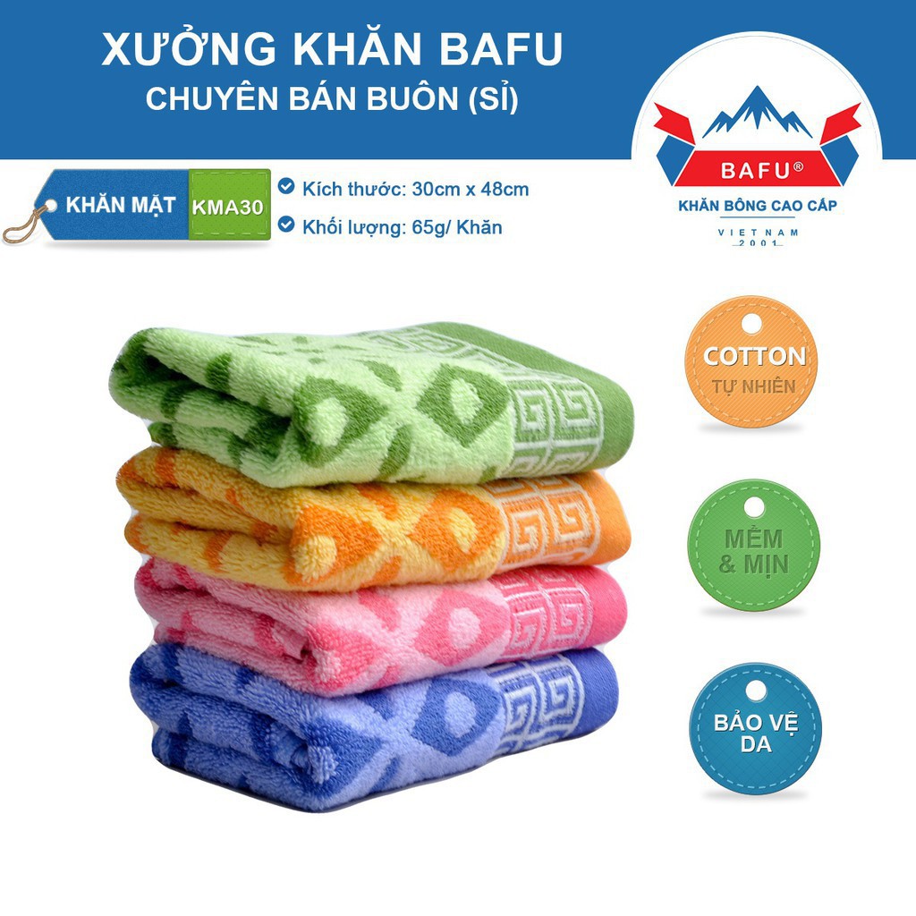 Sỉ Khăn Măt Cotton Hàng Việt Nam