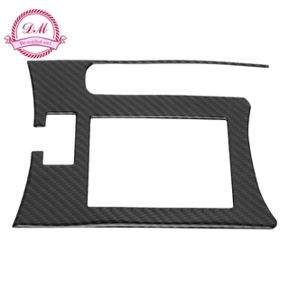 T car styling carbon fiber car gear handbrake lever panel trim cover frame fit for toyota rav4 2006-2012