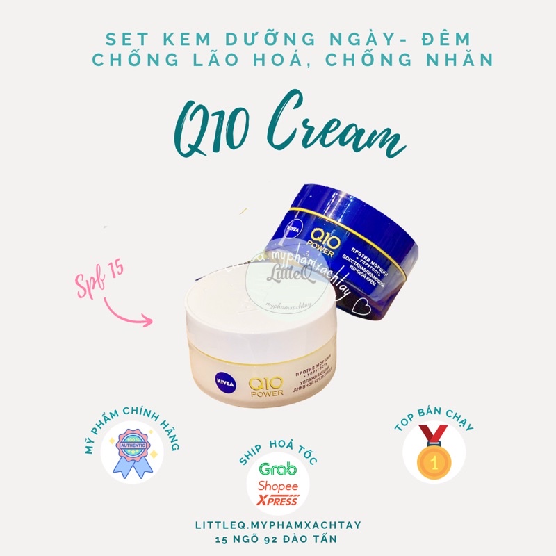 Set kem dưỡng da nivea Q10