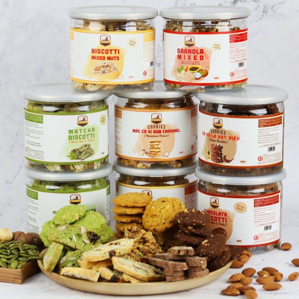 BISCOTTI Nguyên Cám 3 VỊ by StoreFood - Bánh Ngũ Cốc Nướng Ăn Kiêng Không Đường 200G | BigBuy360 - bigbuy360.vn