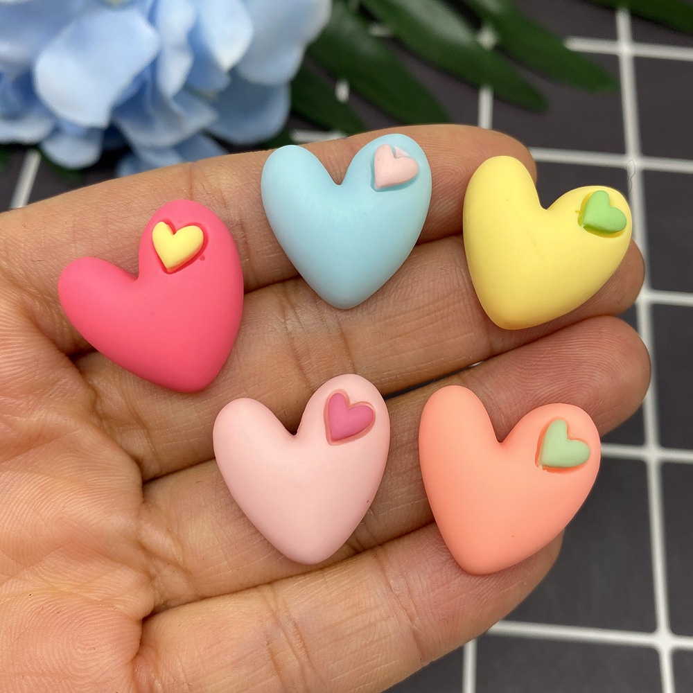 Mô Hình Trái Tim Bằng Nhựa Resin Trang Trí Điện Thoại Diy Cho Bé