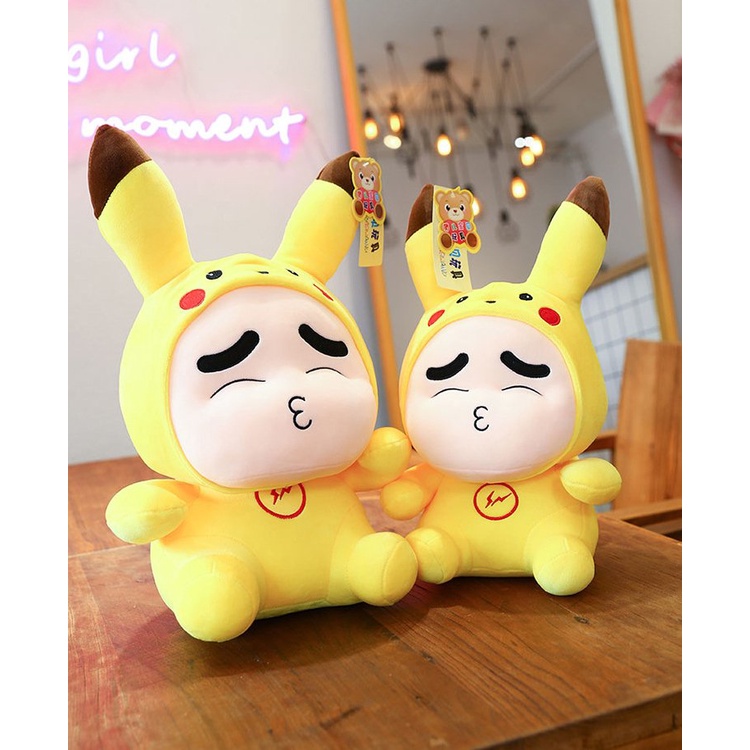 GẤU BÔNG SHIN PIKACHU HOT 2021 VẢI MINISO (27CM---&gt;80CM)