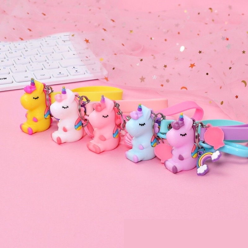 Móc khoá kỳ lân Unicorn móc khoá sillicon